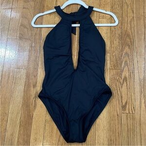 La Blanca Black Tummy Control One-Piece Swimsuit